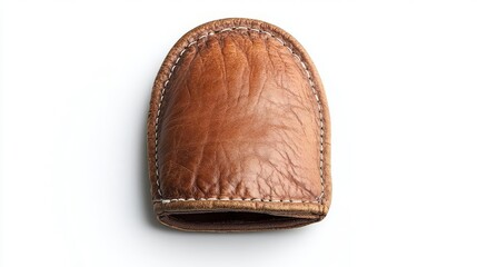 Hand stitched leather finger protector