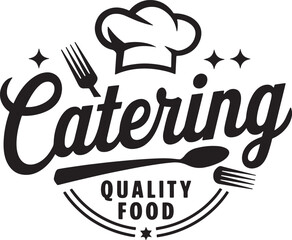 Vintage Catering Logo Design - Quality Food Emblem