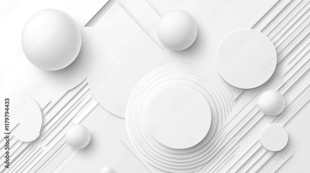 Poster minimalist abstract white waves forming a soft ripple effect on a clean white surface,abstract grays