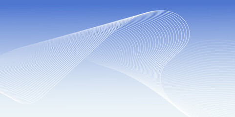 Abstract gradient background. Wave element for design. Digital frequency track equalizer. Stylized line art. Colorful shiny wave with lines created using blend tool. Curved wavy line smooth stripe.
