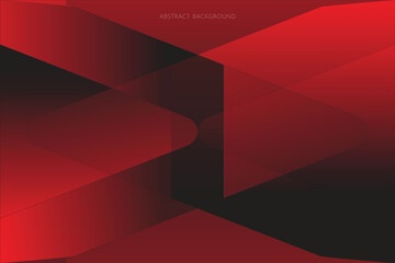 An abstract background featuring overlapping geometric shapes in shades of red and black, creating a dynamic and modern design.