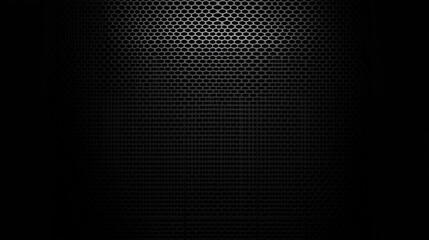 Obraz premium black steel plate with holes, Black metal texture metal black background. blank for designers. round lattice