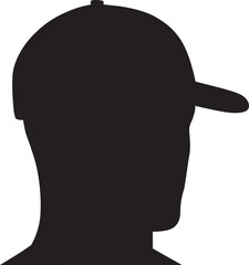cap silhouette of a person