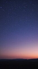Fototapeta premium Twinkling starry sky A calm starry night sky with soft pastel hues. A starry night sky filled with twinkling stars and soft pastel hues, creating a tranquil and dreamy atmosphere. HD phone wallpaper.