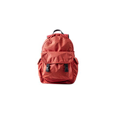 Crimson Backpack: A stylish and functional backpack in a rich crimson red, perfect for everyday adventures.  The subtle design details and durable material speak to quality and practicality.