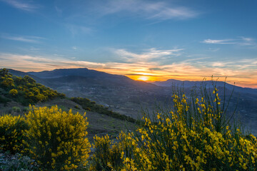 Naklejka premium mountain, mountains, algeria, africa, landscape, nature, sky, panorama, outdoor, peak, hill, background, scenery, view, travel, rock, forest, valley, beautiful, hiking, adventure, scenic, tourism.