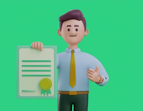 Proudly presenting my hard earned certificate