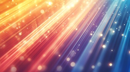 Obraz premium Abstract Diagonal Light Rays with Glowing Particles