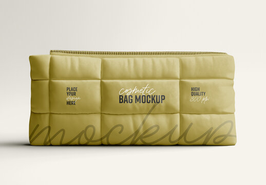 High-Quality Cosmetic Bag PSD Mockup - Perfect for Branding and Packaging Designs generated with AI