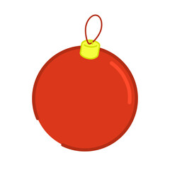 Christmas balls red vector set design. Christmas red and silver ball ornament with elegant shiny and glitter pattern for xmas round shape elements collection. Vector illustration flat