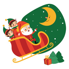 santa claus with gifts