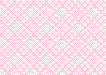 ハートのタイルパターン背景素材