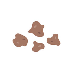 Poop excrement. Type of cat, dog or human poop. Vector illustrations (12)