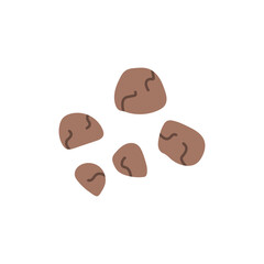 Poop excrement. Type of cat, dog or human poop. Vector illustrations (20)