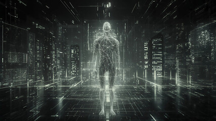 Fototapeta premium Holographic Analyzer