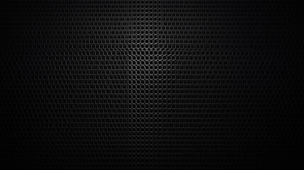 Obraz premium Black triangle walls background and texture. Background of empty triangle basement wall. Dark pixels texture futuristic