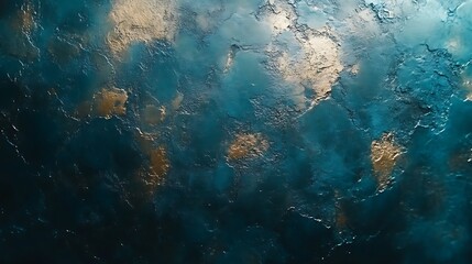 Obraz premium Abstract Teal and Gold Textured Background
