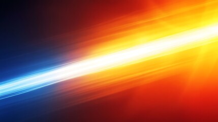 Obraz premium Abstract Blue Orange Light Beam Background