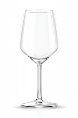 A glass is sitting on a white background