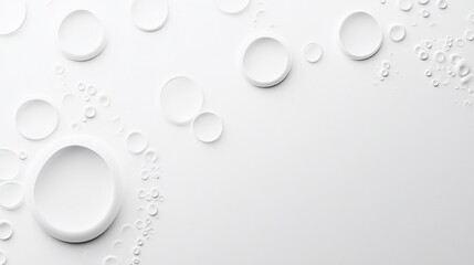 Abstract white circles pattern background texture.