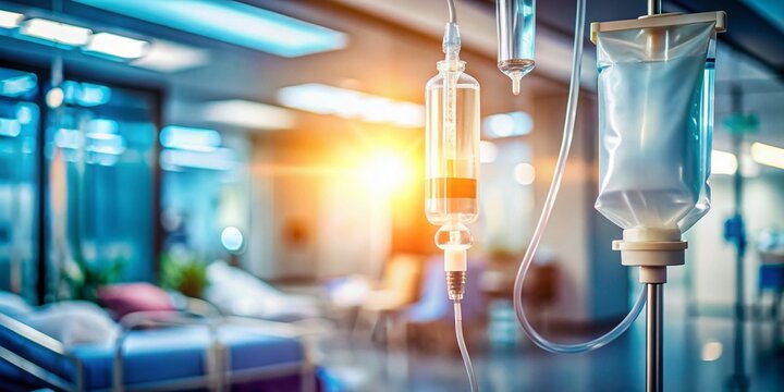 Medical IV Bag, Parenteral Nutrition Solution, Intravenous Drip, Hospital Healthcare, Clinical Infusion Therapy