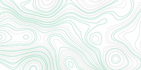 Abstract colorful wavy topographic map and curved lines background. Abstract geographic wave grid line map. Abstract topography relief. vector illustration.