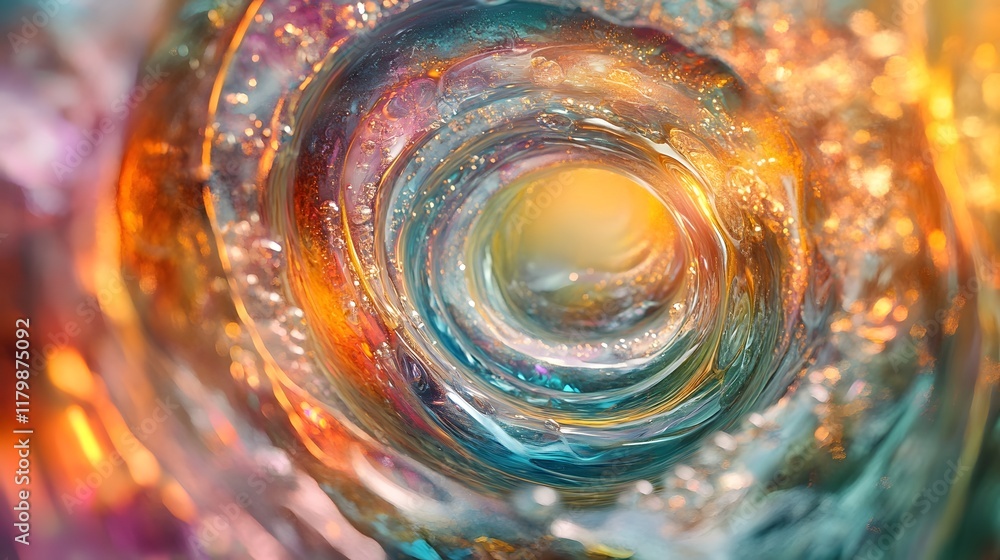 Poster captivating bokeh circles with vibrant radiant transitions and harmonious blended forms abstract dig