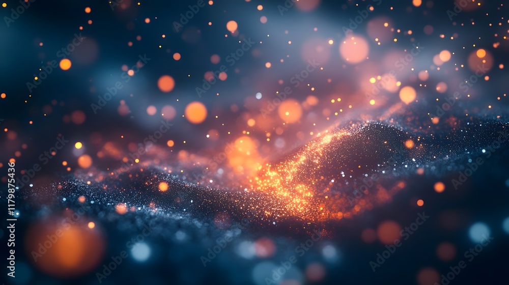 Poster ethereal and dreamlike this image showcases a harmonious blend of glowing bokeh radiant shimmer and 