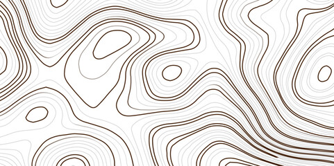 Abstract black and white wavy topography map background. Topography relief and topographic map wave line background.	
