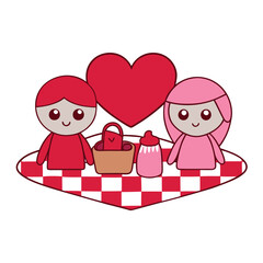 

A cheerful picnic party sitting on a colorful mat, enjoying food, drinks, and laughter under a clear sky with nature all around, sharing moments of joy and relaxation.