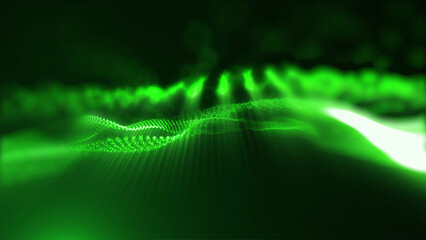 Soothing virtual light waves background, creates a positive creative atmosphere
