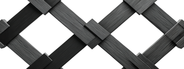 Elegant Black Woven Texture Background Design Isolated on transparent background