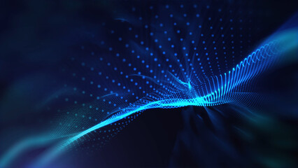 Soothing virtual light waves background, creates a positive creative atmosphere
