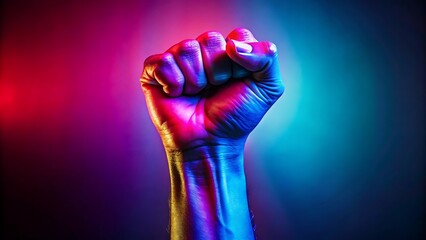 The image showcases a bold statement, featuring vibrant colors, a dynamic composition, and strong shadows, showcasing a surreal atmosphere in a studio photography setting.