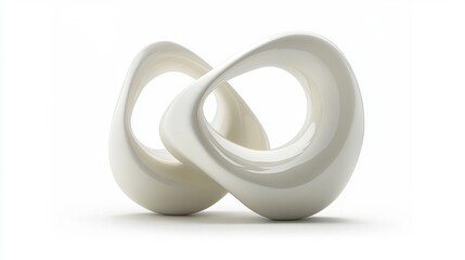 Elegant White Sculptures with Unique Curves