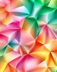 Obraz premium Colorful Abstract Geometric Pattern with Green and Pink