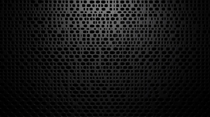 Naklejka premium abstract background with hexagons in black and orange, Black hexagons with lights background
