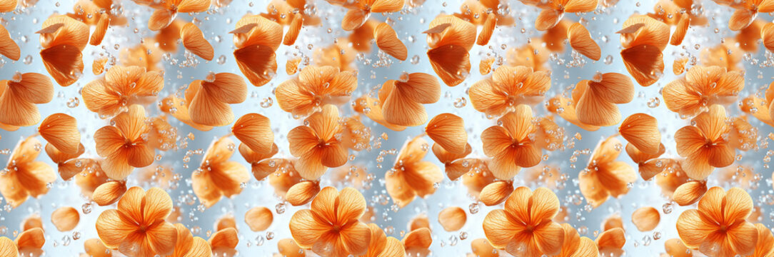 Polyanthus cloves in the air, seamless repeatable tile