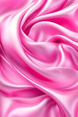 Obraz premium Soft Pink 3D Background with Smooth Waves