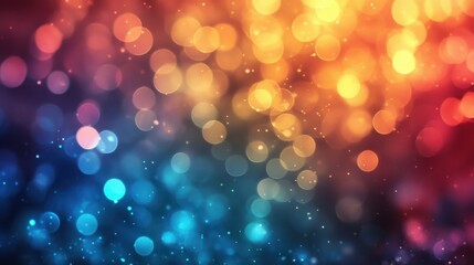 Vibrant and Colorful Bokeh Background Featuring Bright Orbs and Soft Light Patterns for Creative and Artistic Designs