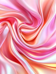 Fototapeta premium Soft Coral Light Fabric Texture Background