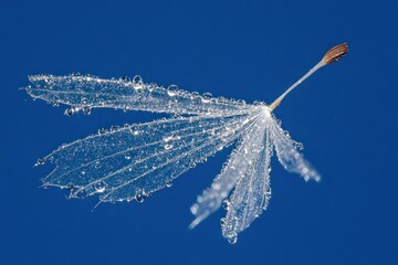 Naklejka premium Dew-Kissed Dandelion