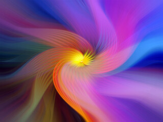 Vibrant abstract background with colorful swirling patterns, blending vivid red, pink, blue, and yellow hues. Perfect for modern art, design projects, or digital creativity