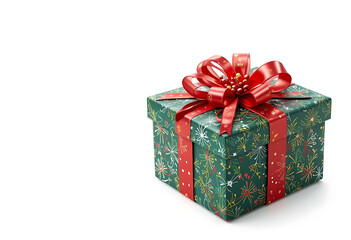 Festive Christmas Gift Box with Decorative Wrapping