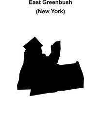 East Greenbush (New York) blank outline map