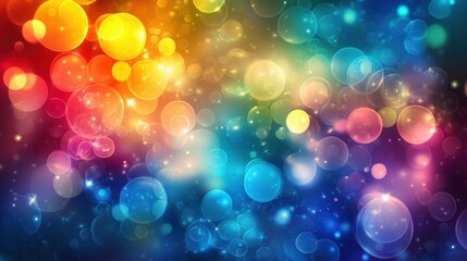 Colorful Abstract Background with Soft Blurry Lights Creating a Vibrant and Dynamic Visual Experience for Creative Design Projects and Artistic Applications