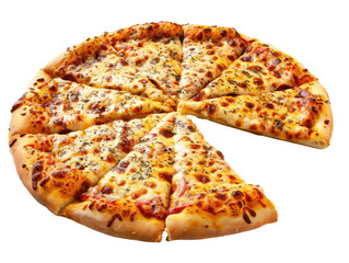 pizza isolated on white background
