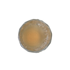 date juice in a glass transparent photo