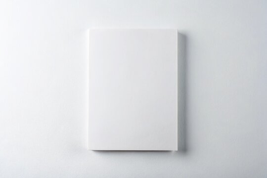 Minimalist B5 Paper Mockup: Clean White Background, Simple Design