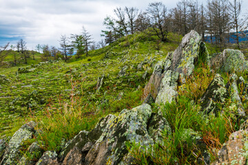 Windstorm over Baikal lake